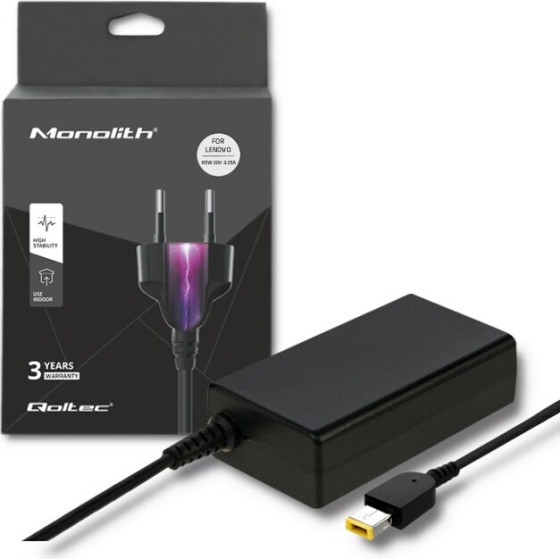 QOLTEC Power adapter/Inverter Indoor 65 W Black - (51556)