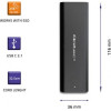QOLTEC Storage Drive Enclosure Ssd Enclosure Black M.2 - (50311)