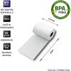 QOLTEC Thermal Roll 57 x 20 | 55g / m2 | 10 pcs. | Bpa Free - (51896)