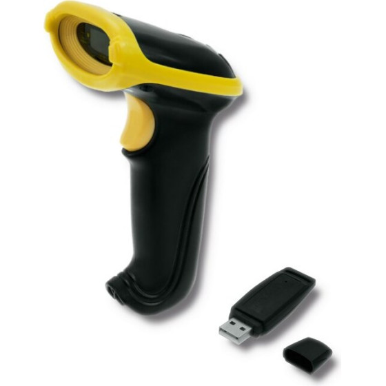 QOLTEC Wireless Laser Barcode Scanner 1D | 2.4GHz - (50862)