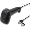 QOLTEC Wireless Laser Scanner 1D | 2D | Black - (50868)