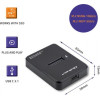 QOLTEC Storage Drive Enclosure Ssd Enclosure Black M.2 - (50313)