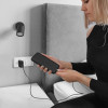QOLTEC Super Quick Pd Charger | 1xUSB-C | 1xUsb | 65W | 5-20V | 1.5-3.25A | Black - (52380)