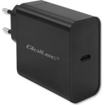 QOLTEC Super Quick Pd Charger | 1xUSB-C | 65W | 5-20V | 3-3.25A | Black - (52379)