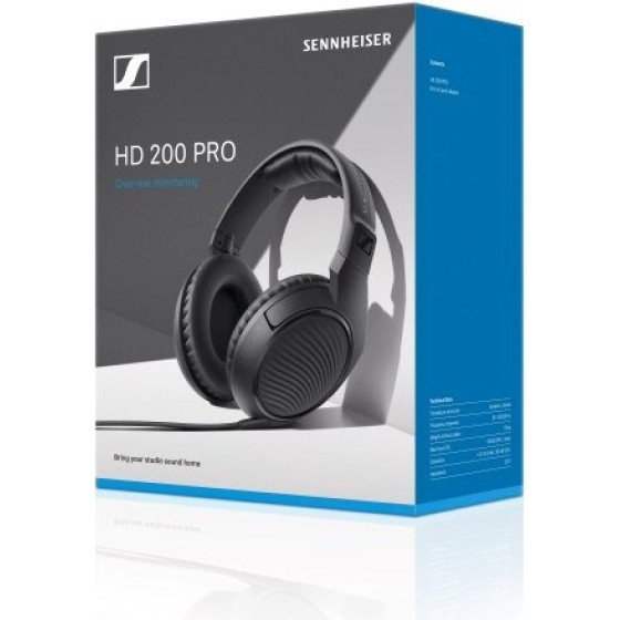 Sennheiser Hd 200 Pro - Professional headphones, Closed - (S507182)