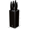 SMILE SNS-6 6-Piece Block Knife Set Black - (5903151023308)