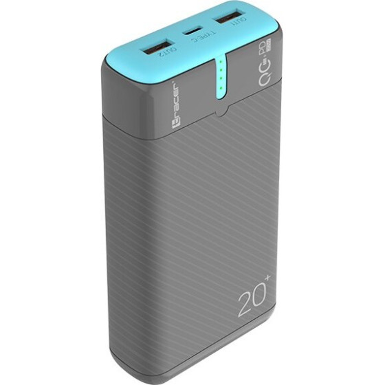Tracer Energen 20000 Mah Black, Blue - (TRABAT47517)