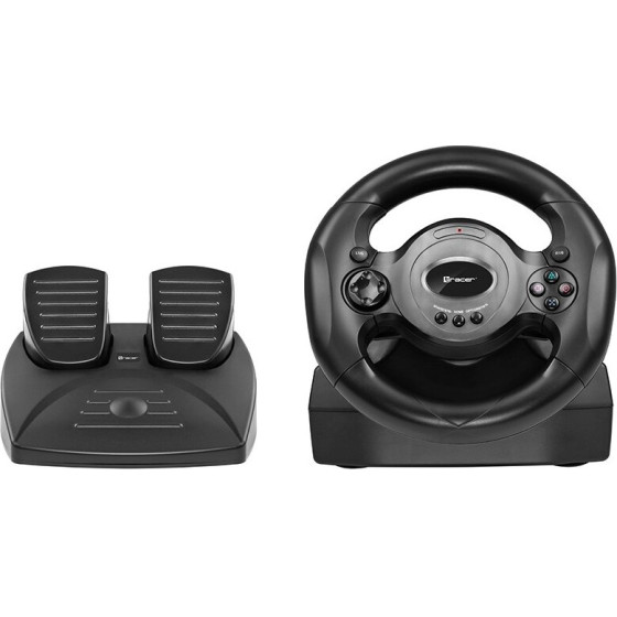 Tracer Rayder 4 In 1 Black Steering Wheel PC, Playstation 4, Playstation 3, Xbox One - (TRAJOY46765)