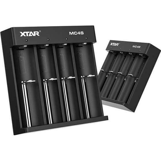 XTAR Battery Charger For Cylindrical Li-Ion batteries18650 / Nimh - (MC4S)