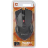 Defender Mouse Accura MM-275 Rf Black & Red Optical 1600DPi 6P - (52276)