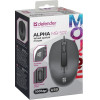 Defender Mouse Alpha MB-507 Optical 1000dPi 3P Black Silent Click - (52507)