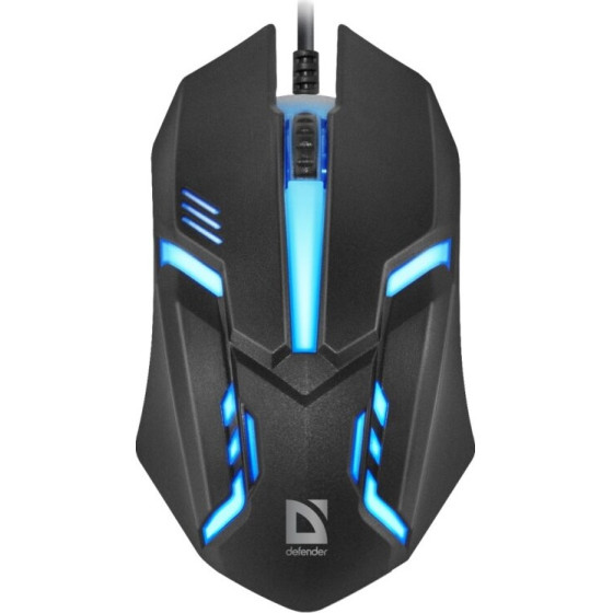 Defender Mouse Cyber MB-560L Black 7 Colors 1200DPi 3P - (52560)