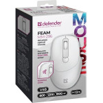 Defender Mouse Feam MM-296 Rf Silent White - (52297)