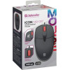 Defender Mouse Icon MB-057 Optical 1000dPi 3P Black Silent Click - (52057)