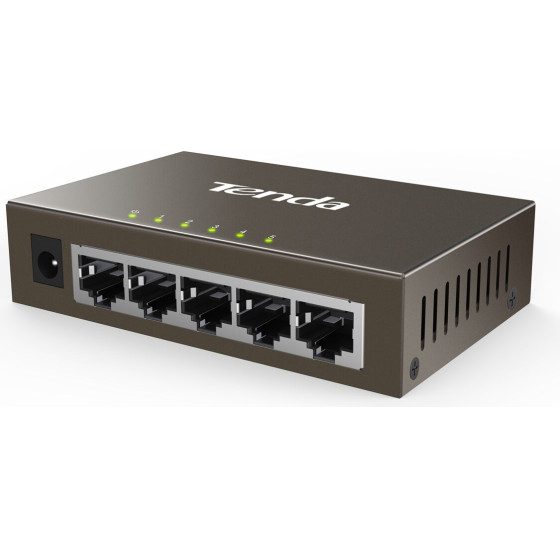 Tenda Network Switch Unmanaged Gigabit Ethernet (10/100/1000) Grey - (TEG1005D)