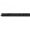 Acar S8 Power Extension 1.5 m 8 Ac outlet(s) Indoor Black - (W0147)