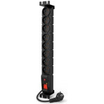 Acar S8 Fa Rack Power Strip (5m; black) - (W0138)