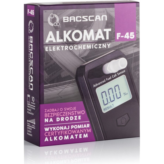 BACSCAN Alcohol Tester 0 - 4% Black - (F-45)