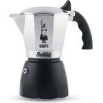 Bialetti Brikka Moka Pot 0.17 L Black, Stainless Steel - (8006363040563)