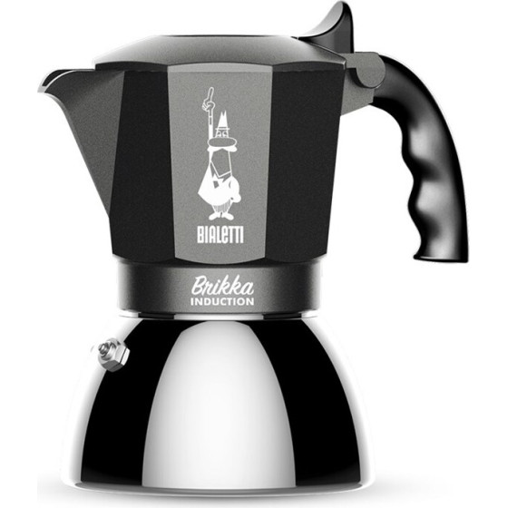 Bialetti Coffee Maker Brikka Induction 4TZ 180 Ml Anthracite, Silver - (502020352)