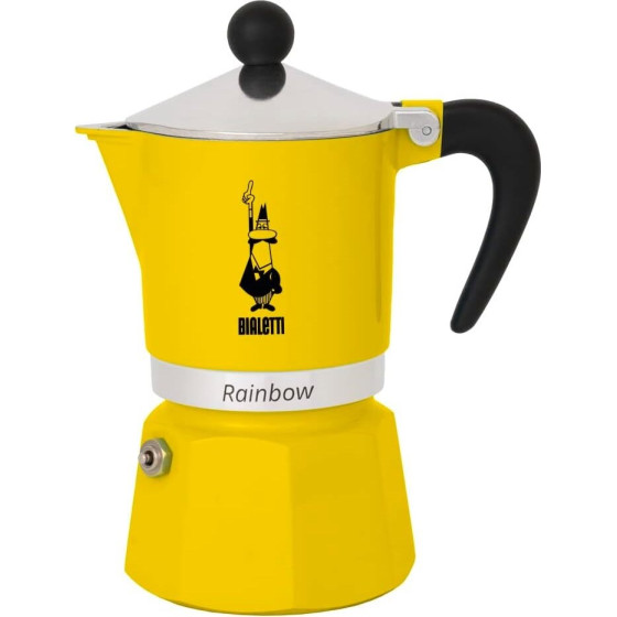 Bialetti Coffee Maker Rainbow 6TZ 300 Ml Yellow - (502020171)