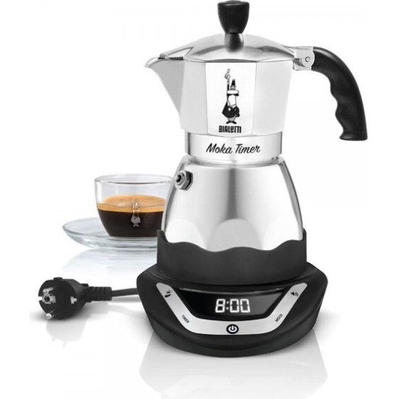 Bialetti Easy Timer 6 Fully-Auto Electric Moka Pot 0.3 L