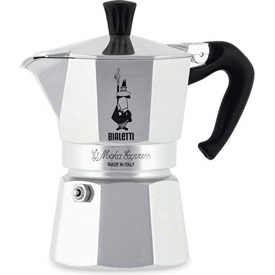 Bialetti Moka Express Moka Pot 0.06 L Aluminium, Black