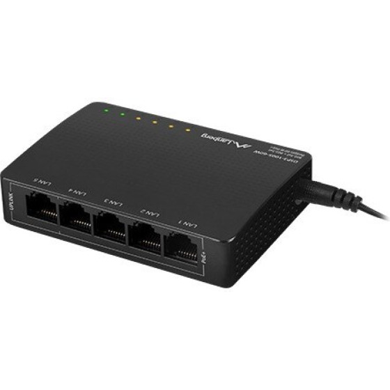 Lanberg Switch Poe (5-port, 1Gb/s) - (DSP3-1005-60W)