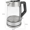 PROFICOOK Electric Glass Kettle - (PC-Wks 1190 G)