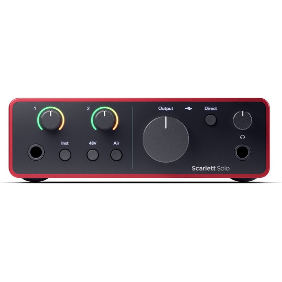 Focusrite Scarlett Solo 4th Gen - 2-channel audio interface - (SCARLETT SOLO USB-C 4TH GEN)