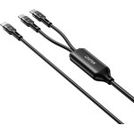UNITEK USB-C 2-in-1 Pd 100W Silicone Cable 1.8M - (C14146ABK01-1.8M)