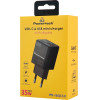 Powertech ��������� ������ �� �����, USB/USB-C, 35W, GaN, ������ - (PT-1499)