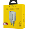 Powertech ��������� ������ USB/USB-C, 20W, ������ - (PT-1493)