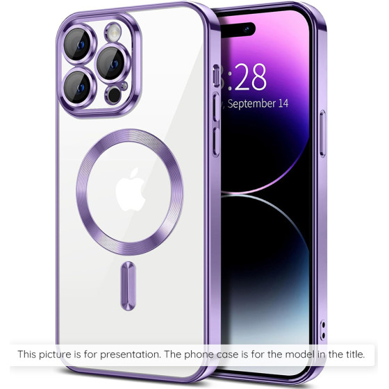 Techsuit - Luxury Crystal Magsafe - Iphone 17 - Light Purple