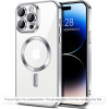 Techsuit - Luxury Crystal Magsafe - Iphone 17 - Silver