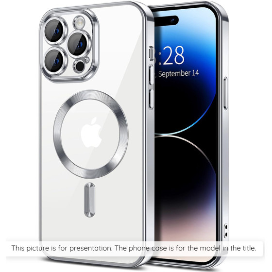 Techsuit - Luxury Crystal Magsafe - Iphone 17 - Silver