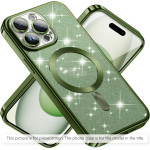 Techsuit - Luxury Glitter Magsafe - Iphone 17 - Deep Green