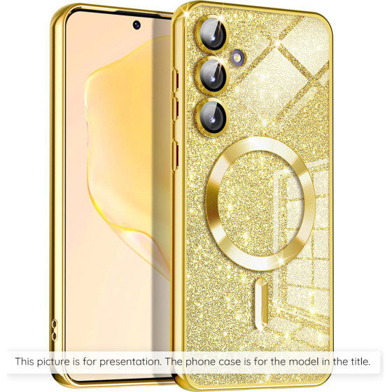 Techsuit - Luxury Glitter Magsafe - Iphone 17 - Gold