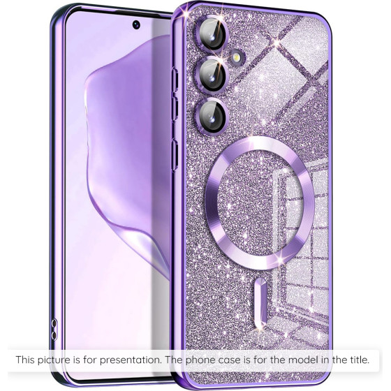 Techsuit - Luxury Glitter Magsafe - Iphone 17 - Light Purple