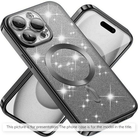 Techsuit - Luxury Glitter Magsafe - Iphone 17 Air - Black