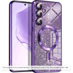 Techsuit - Luxury Glitter Magsafe - Iphone 17 Air - Deep Purple