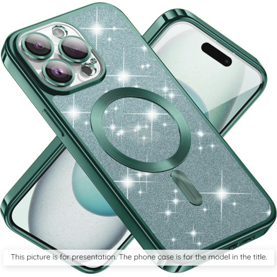 Techsuit - Luxury Glitter Magsafe - Iphone 17 Air - Light Green