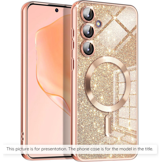 Techsuit - Luxury Glitter Magsafe - Iphone 17 Air - Rose Gold