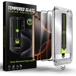 Techsuit - Titanglass Fullcover (2 pack) - Iphone 17 Pro Max - Black