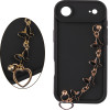 Volte-Tel ���� Iphone 17 Air 6.9'' Silicon Tpu With Strap Full Camera Protection Black With Black BUTTERFLIES