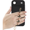 Volte-Tel ���� Iphone 17 Air 6.9'' Silicon Tpu With Strap Full Camera Protection Black With Black BUTTERFLIES