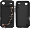 Volte-Tel ���� Iphone 17 Air 6.9'' Silicon Tpu With Strap Full Camera Protection Black With Black BUTTERFLIES