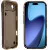 Volte-Tel ���� Iphone 17 Air 6.9'' Silicon Tpu With Strap Full Camera Protection Brown With White BUTTERFLIES