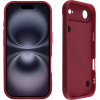 Volte-Tel ���� Iphone 17 Air 6.9'' Silicon Tpu With Strap Full Camera Protection Burgundy With Red HEARTS