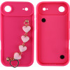 Volte-Tel ���� Iphone 17 Air 6.9'' Silicon Tpu With Strap Full Camera Protection Pink With Pink HEARTS